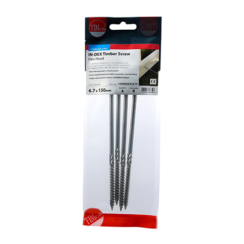 Hex Head Timber Screw - A4 SS