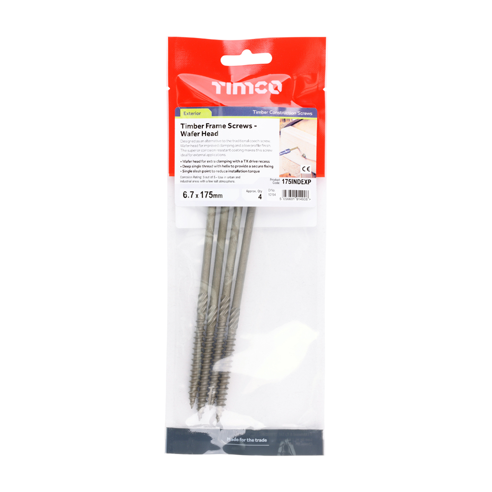 Hex Head Timber Screw - Green
