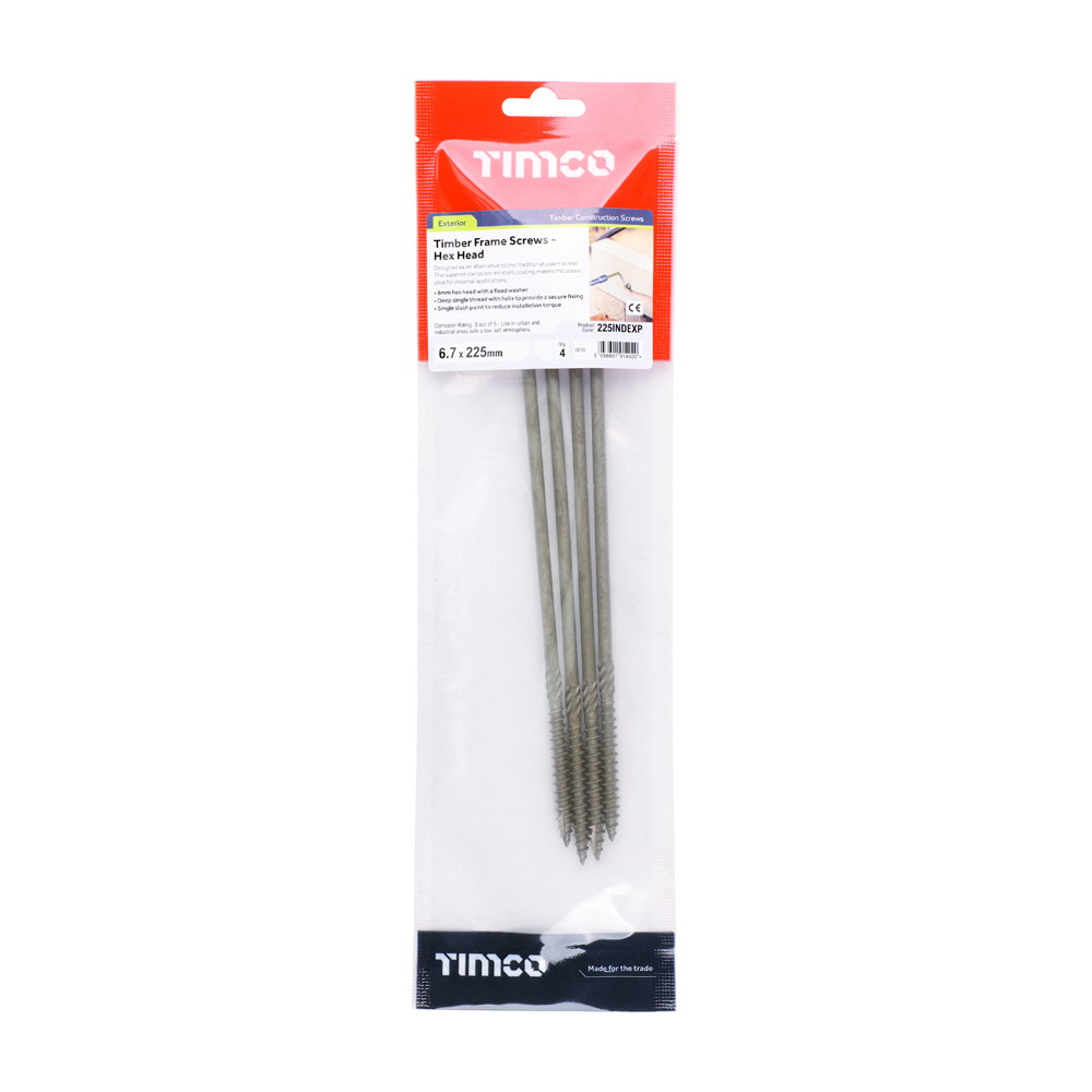 Hex Head Timber Screw - Green