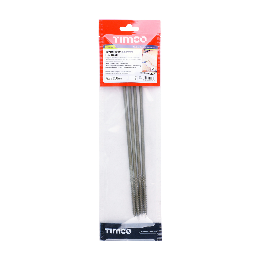 Hex Head Timber Screw - Green