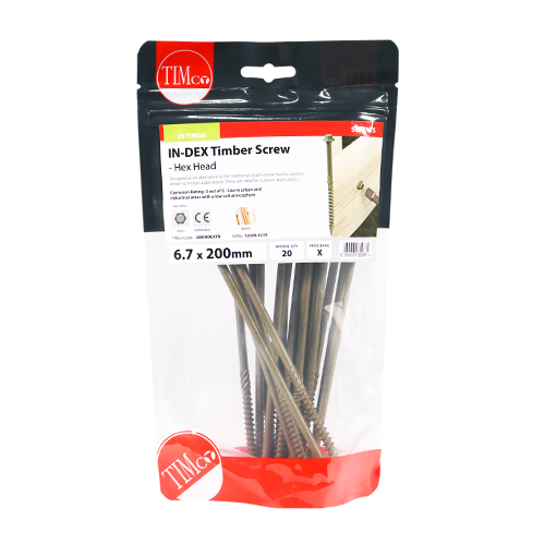 Hex Head Timber Screw - Green