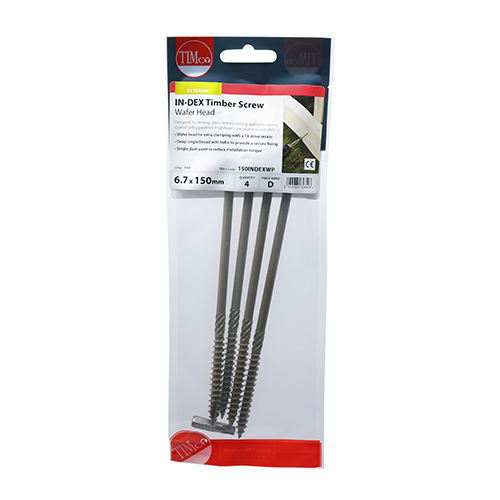 Wafer Head Timber Screw- Green