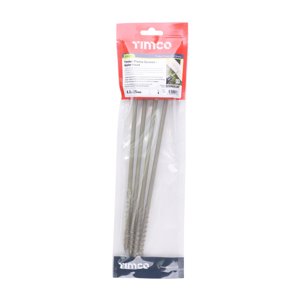Wafer Head Timber Screw- Green