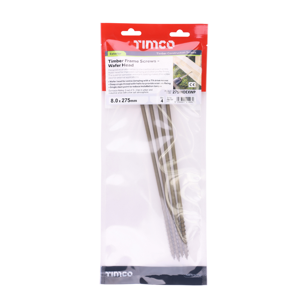 Wafer Head Timber Screw- Green