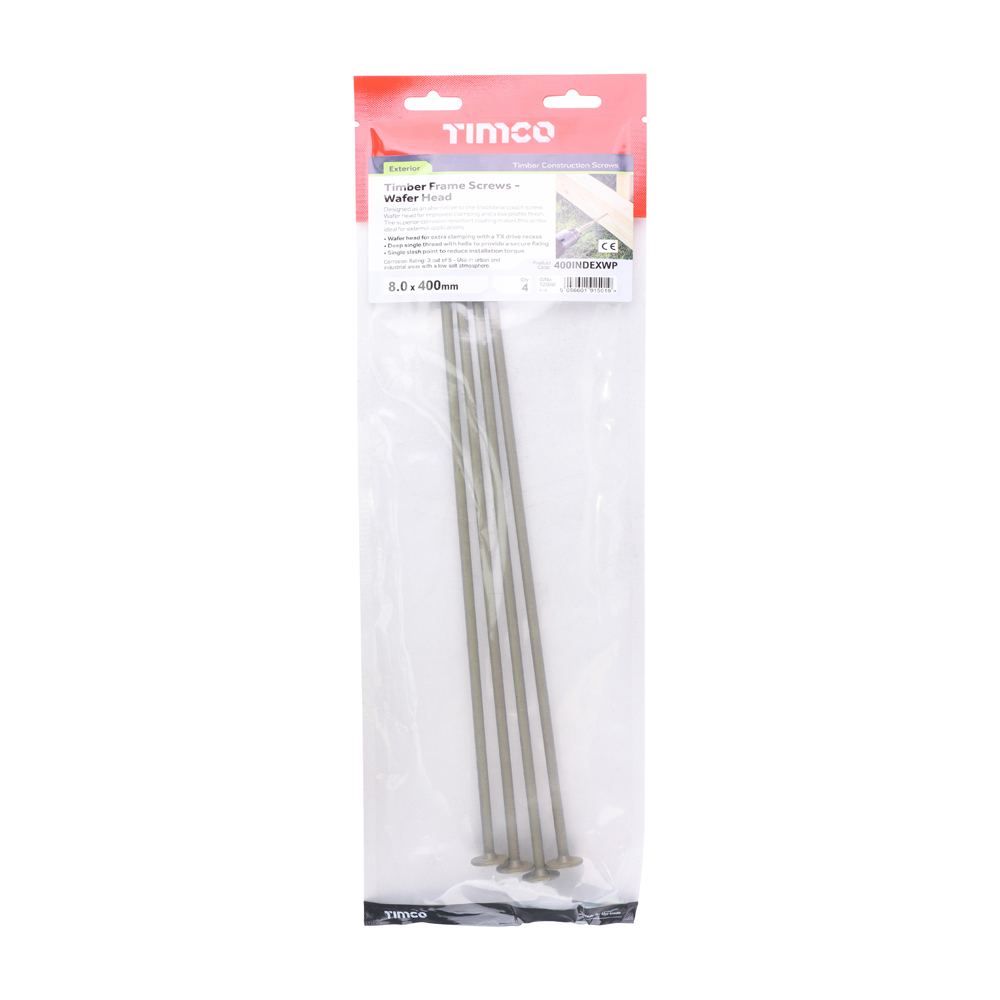 Wafer Head Timber Screw- Green