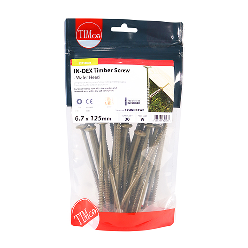 Wafer Head Timber Screw- Green