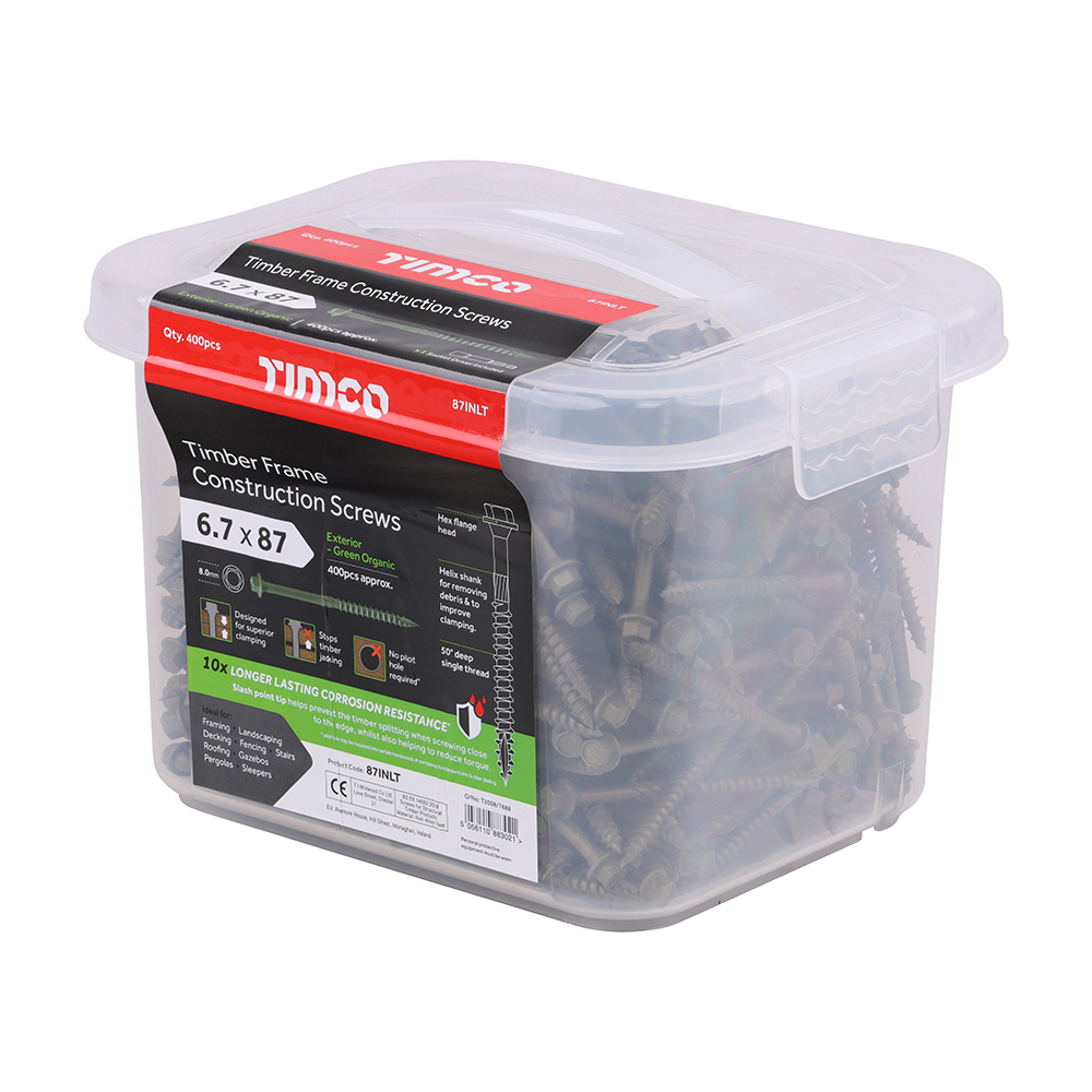 Timber Frame Screw HEX Green