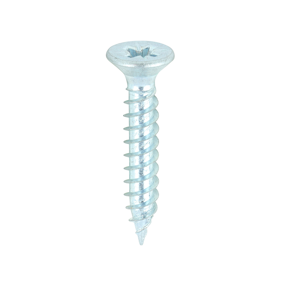 Twin Woodscrew PZ2 CSK Zinc