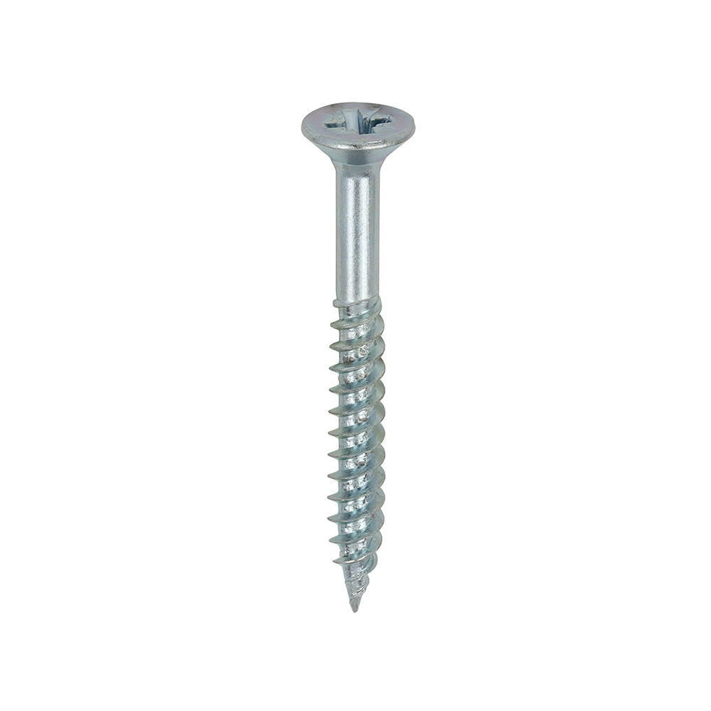 Twin Woodscrew PZ2 CSK Zinc