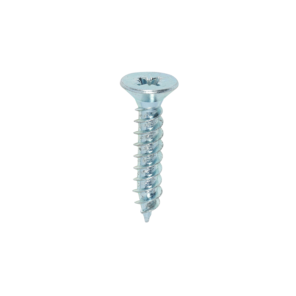 Twin Woodscrew PZ2 CSK Zinc