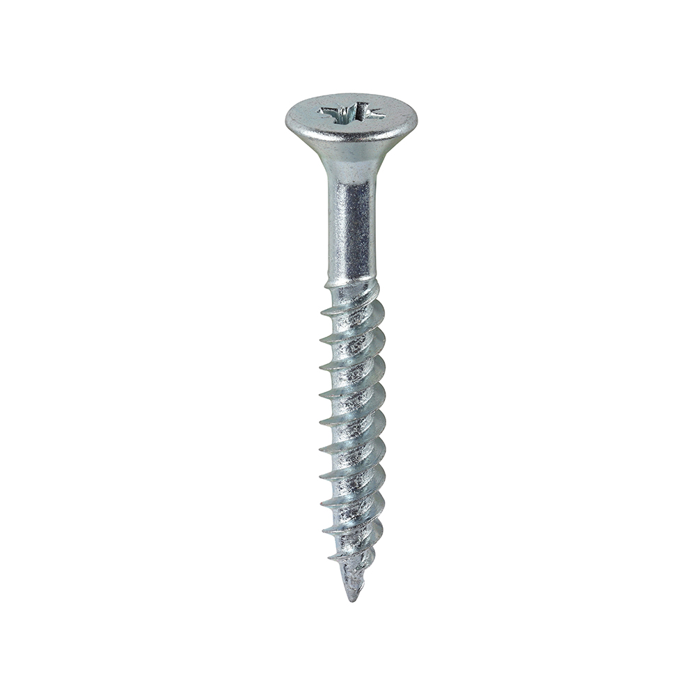 Twin Woodscrew PZ2 CSK Zinc