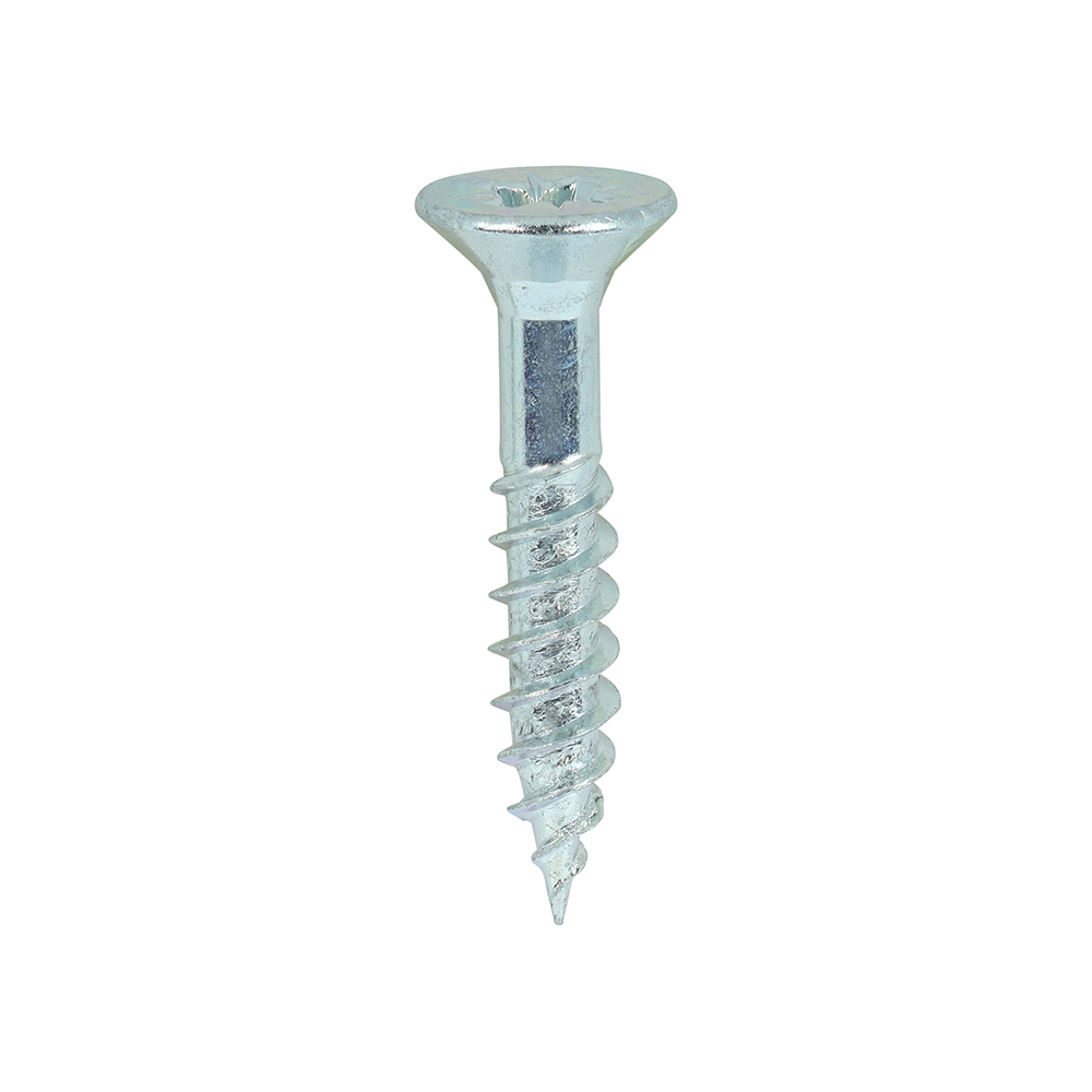 Twin Woodscrew PZ3 CSK Zinc