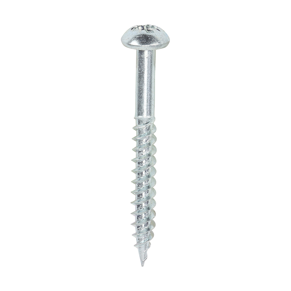 Twin Woodscrew PZ2 RND Zinc