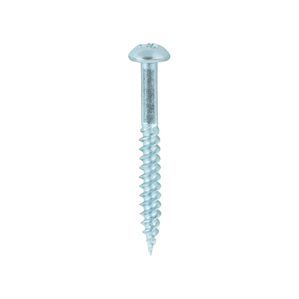 Twin Woodscrew PZ2 RND Zinc