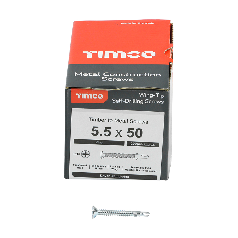 WingTip Screw S/DRILL No3 Zinc