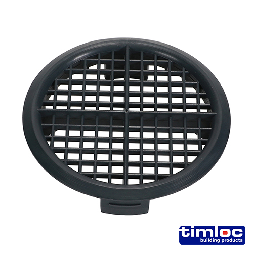Push-in Soffit Vent Grey