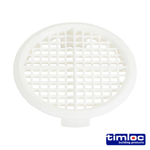 Push-in Soffit Vent White