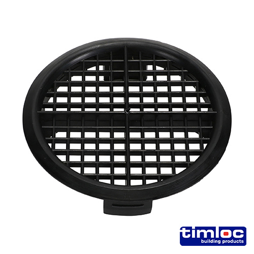 Push-in Soffit Vent Black
