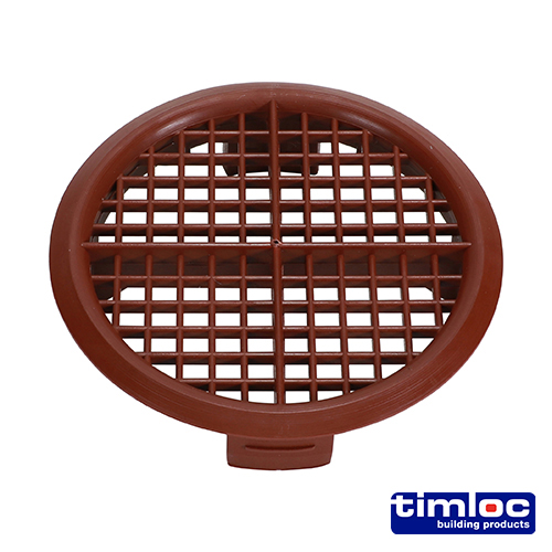 Push-in Soffit Vent Brown