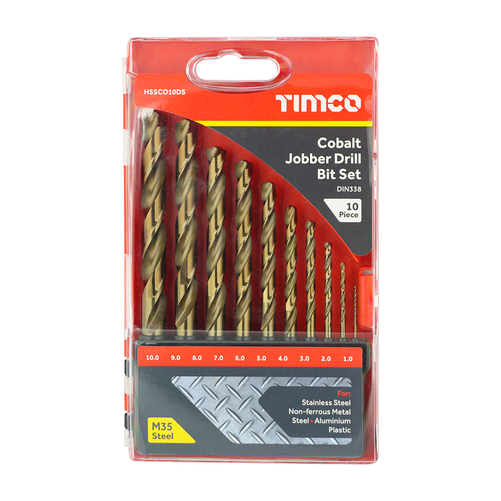 HSS-CO Bit Set 1-10mm Cobalt