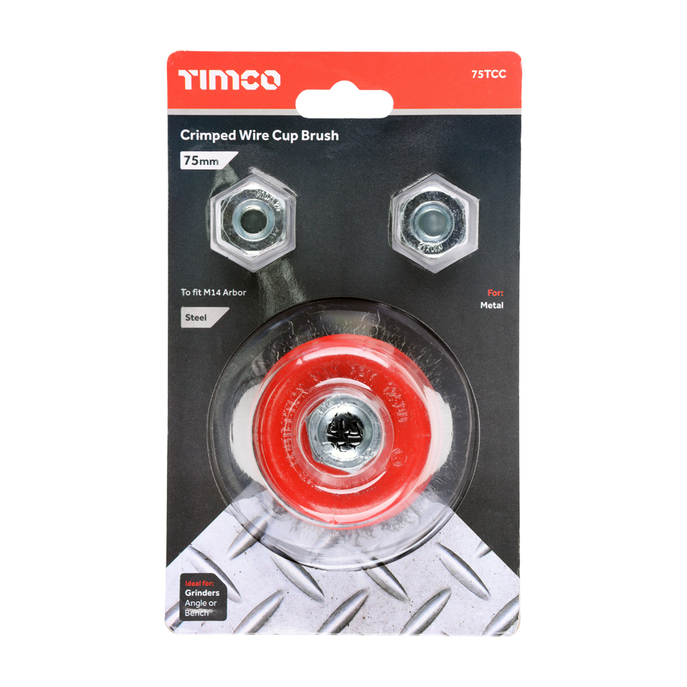 Grinder Crimp SS Cup Brush