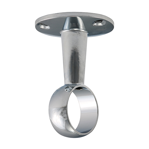 Round Centre Bracket P/Chrome