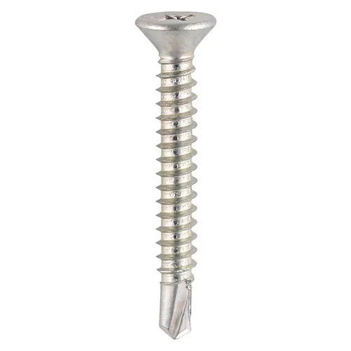 CSK Head Self-Tap Thread - Drill Point (4.8 Gauge)