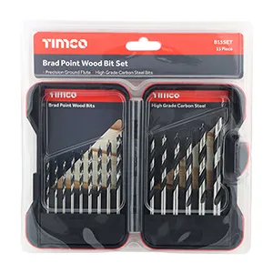 HSS Brad Point Wood Bit Set