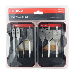 Flat Wood Drill Bit Set