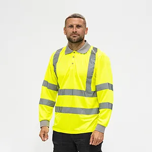 Hi-Visibility Long Sleeve Polo Shirt