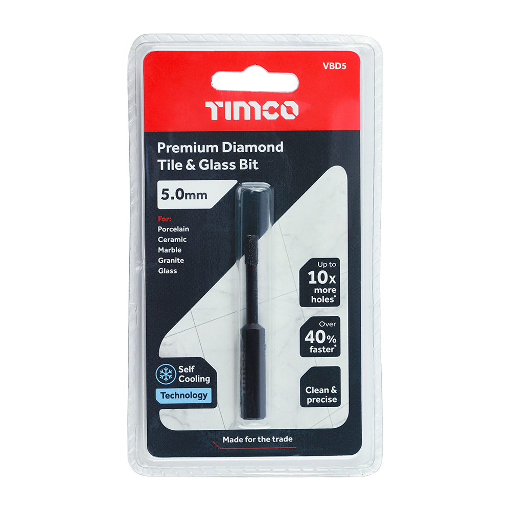Premium Diamond Tile&Glass Bit 5.0mm - Image 3