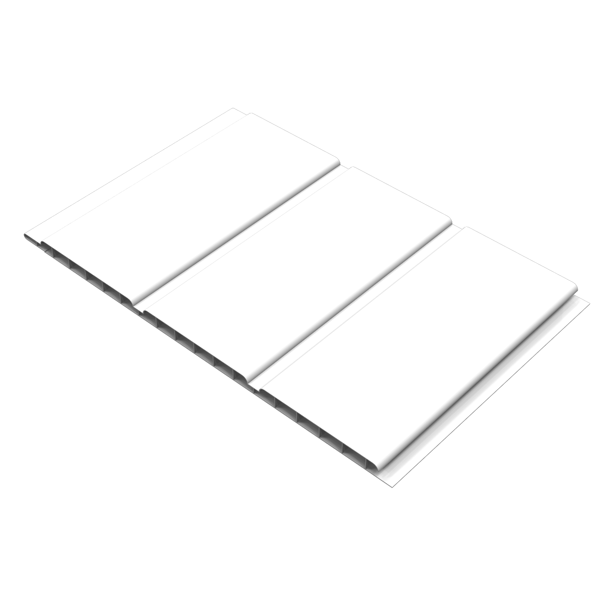 Freefoam Hollow SOFFIT 300mm x 10mm (White)