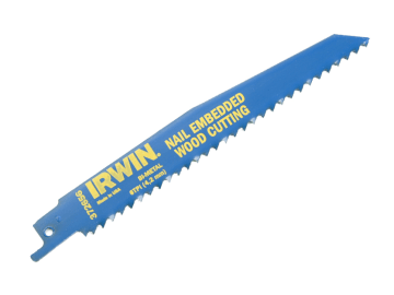 Irwin Sabre Blades 225mm Nail Wood Cutting (Pack 5)