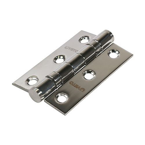 Twin Ball Bearing Hinges - Stainless Steel - Polished - Image 2