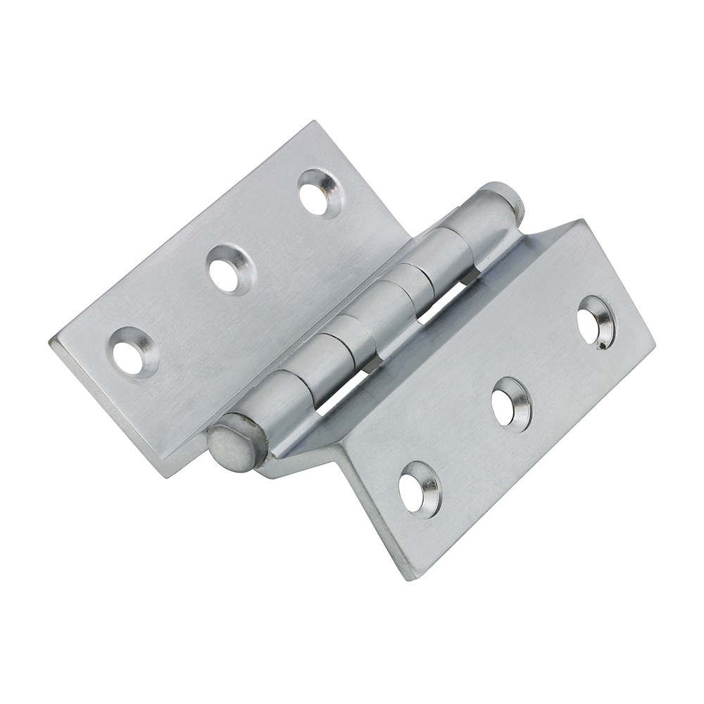 Ball Bearing Stormproof Hinge (1951) - Solid Brass - Satin Chrome - Image 2