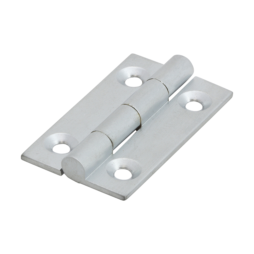Solid Drawn Hinge - Solid Brass - Satin Chrome 38 x 22